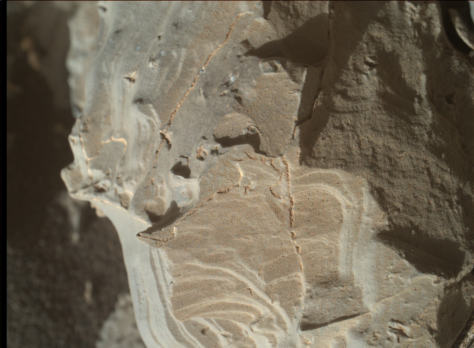 Nasa's Mars rover Curiosity acquired this image using its Mars Hand Lens Imager (MAHLI) on Sol 1938