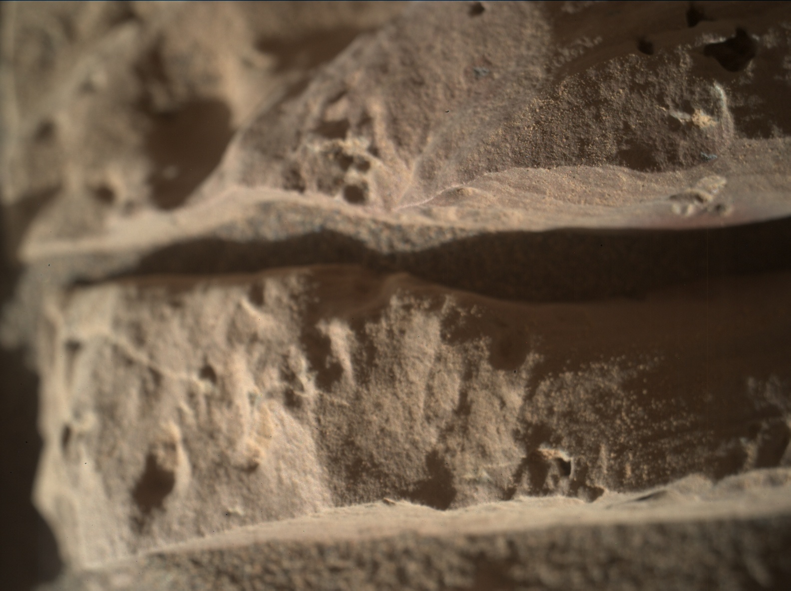 Nasa's Mars rover Curiosity acquired this image using its Mars Hand Lens Imager (MAHLI) on Sol 1945