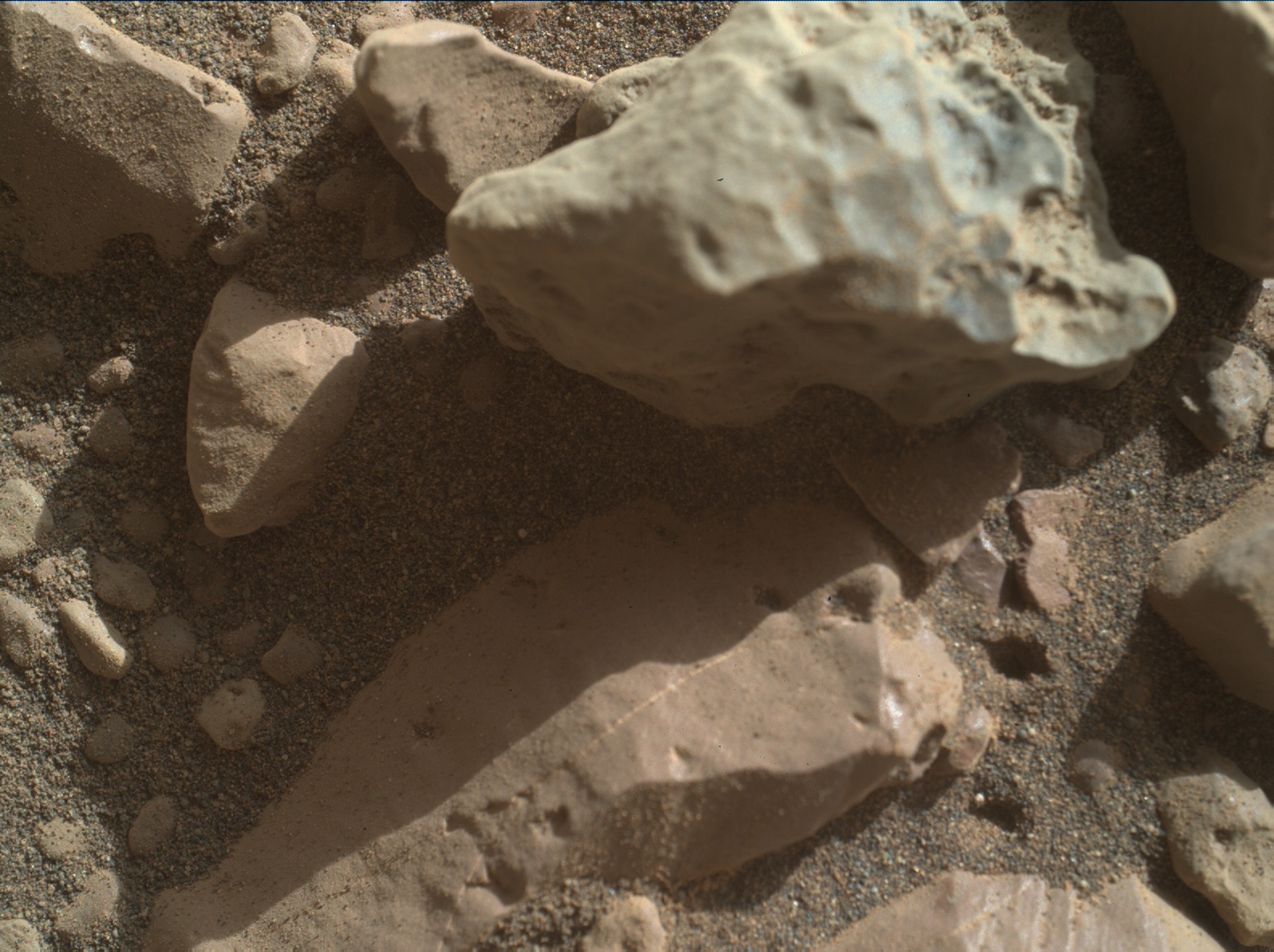 Nasa's Mars rover Curiosity acquired this image using its Mars Hand Lens Imager (MAHLI) on Sol 1960