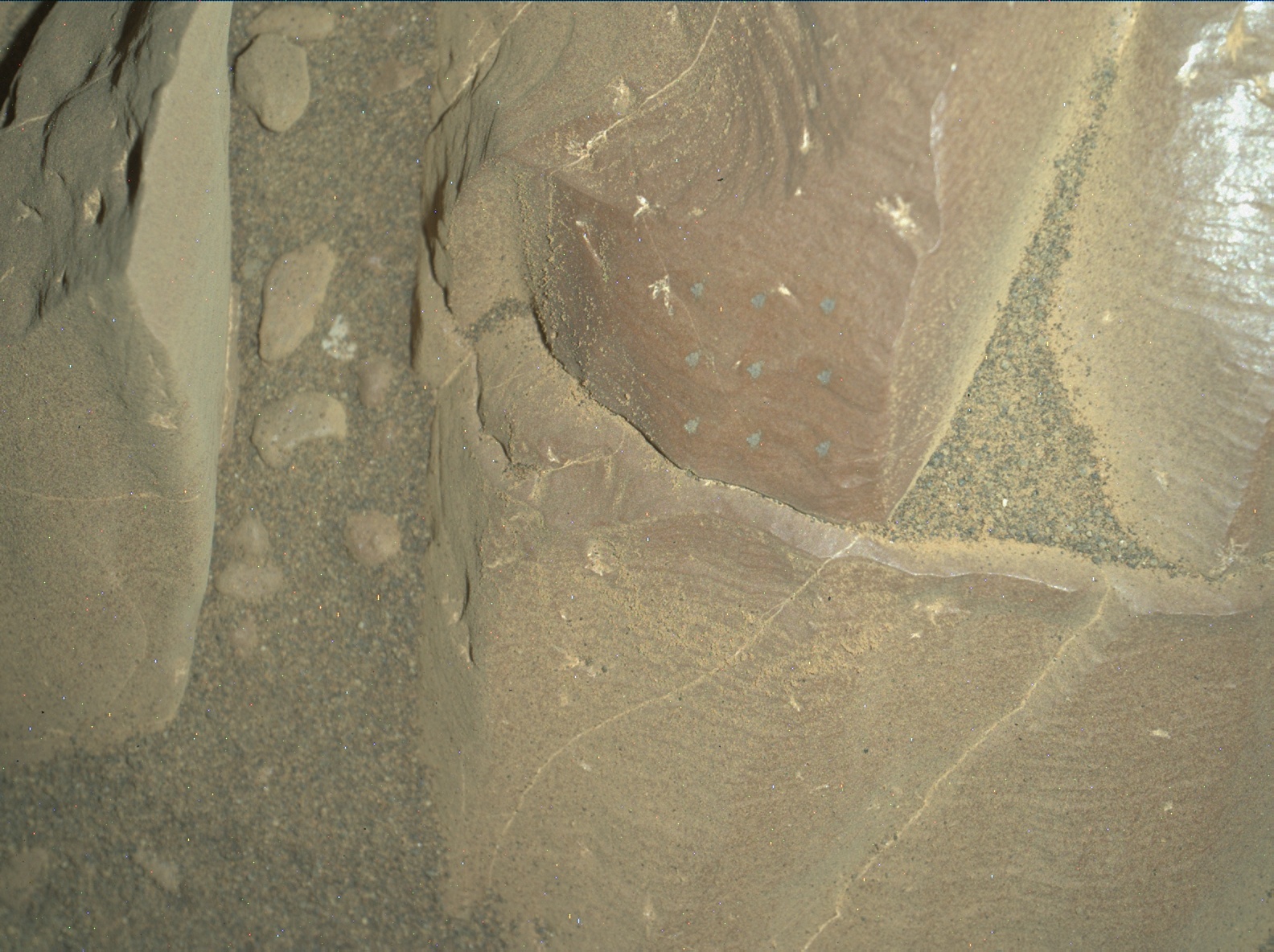 Nasa's Mars rover Curiosity acquired this image using its Mars Hand Lens Imager (MAHLI) on Sol 1961