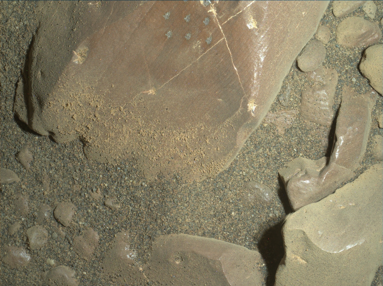 Nasa's Mars rover Curiosity acquired this image using its Mars Hand Lens Imager (MAHLI) on Sol 1962