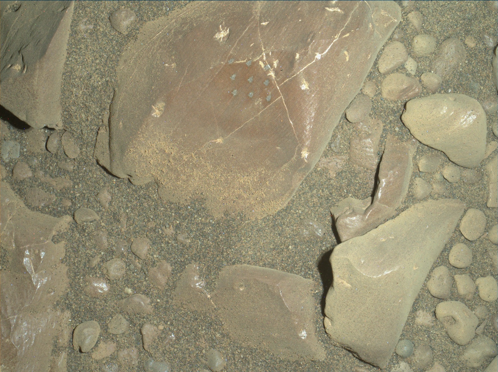 Nasa's Mars rover Curiosity acquired this image using its Mars Hand Lens Imager (MAHLI) on Sol 1962