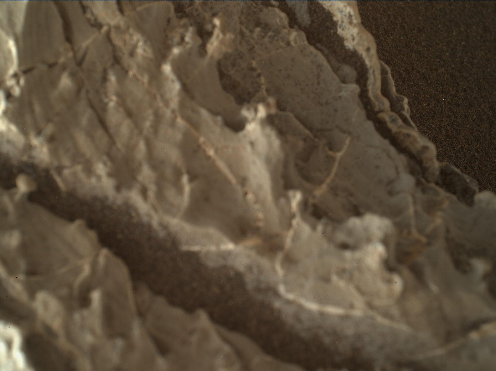 Nasa's Mars rover Curiosity acquired this image using its Mars Hand Lens Imager (MAHLI) on Sol 1963