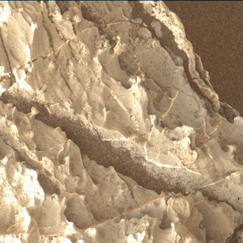 Nasa's Mars rover Curiosity acquired this image using its Mars Hand Lens Imager (MAHLI) on Sol 1963