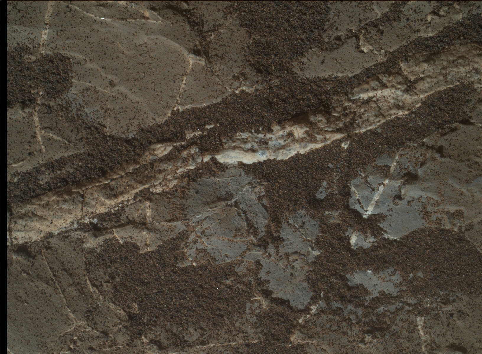 Nasa's Mars rover Curiosity acquired this image using its Mars Hand Lens Imager (MAHLI) on Sol 1975