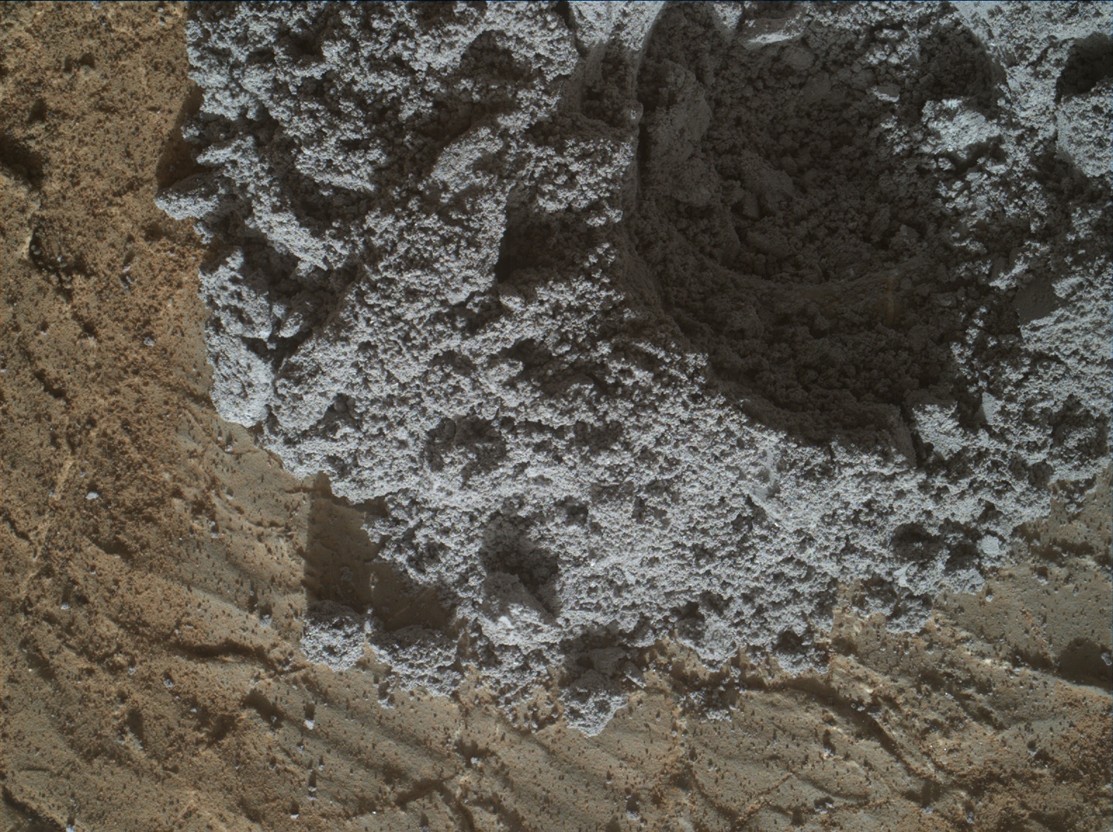 Nasa's Mars rover Curiosity acquired this image using its Mars Hand Lens Imager (MAHLI) on Sol 1978