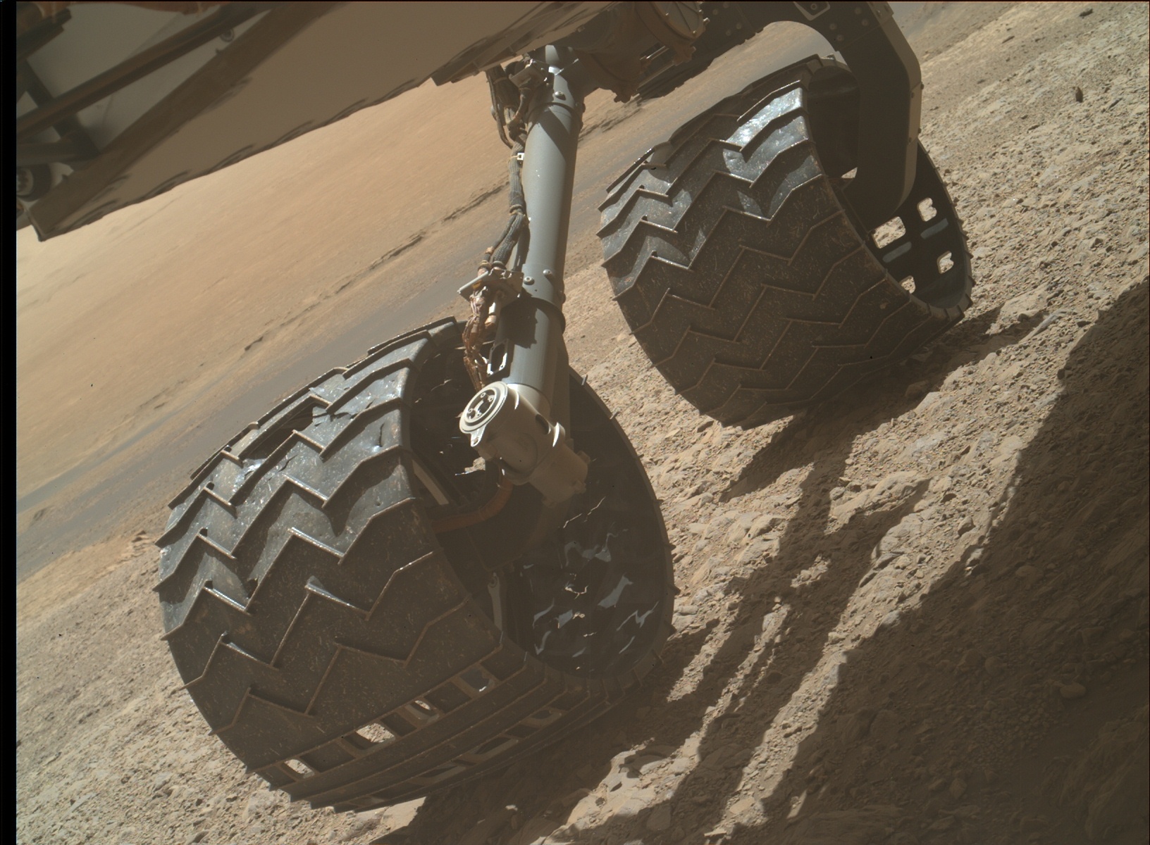 Nasa's Mars rover Curiosity acquired this image using its Mars Hand Lens Imager (MAHLI) on Sol 1989