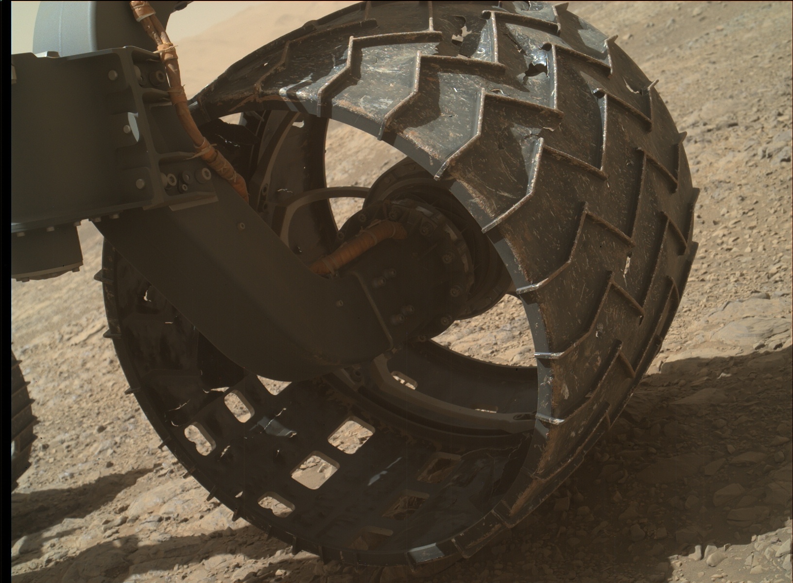 Nasa's Mars rover Curiosity acquired this image using its Mars Hand Lens Imager (MAHLI) on Sol 1989