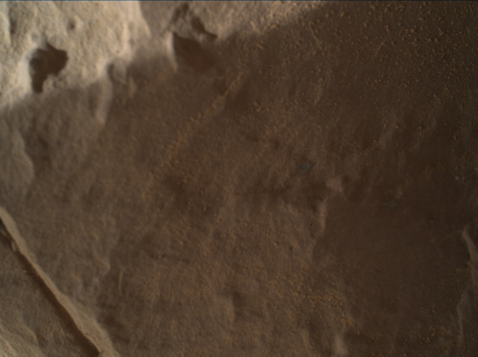 Nasa's Mars rover Curiosity acquired this image using its Mars Hand Lens Imager (MAHLI) on Sol 2001