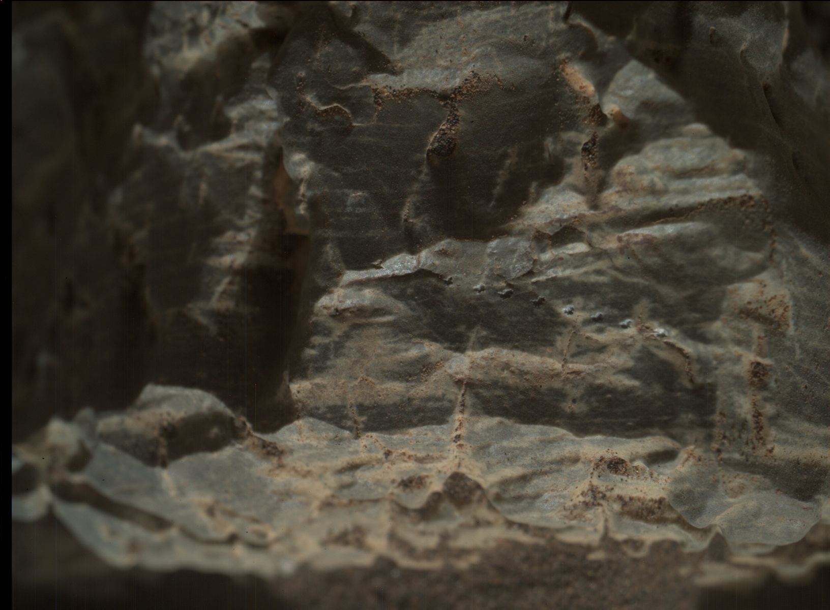Nasa's Mars rover Curiosity acquired this image using its Mars Hand Lens Imager (MAHLI) on Sol 2019