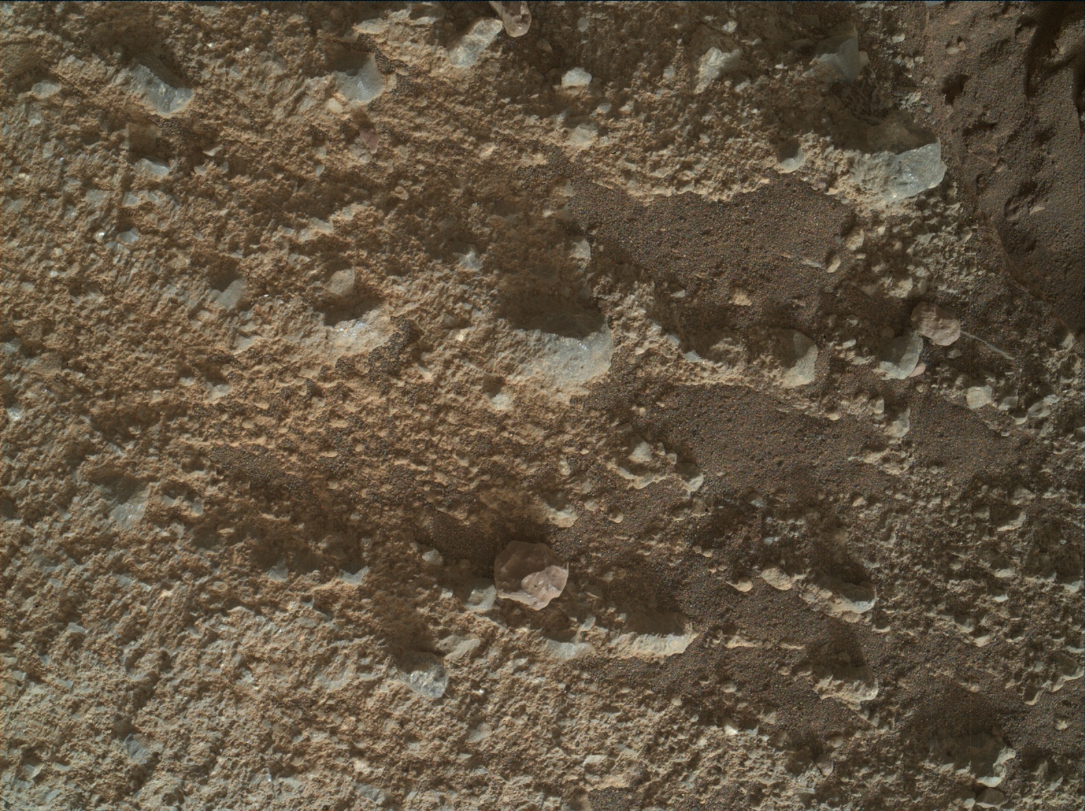 Nasa's Mars rover Curiosity acquired this image using its Mars Hand Lens Imager (MAHLI) on Sol 2023
