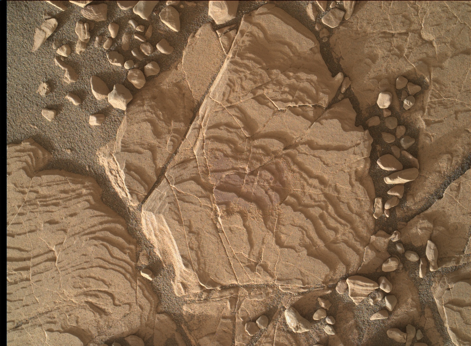 Nasa's Mars rover Curiosity acquired this image using its Mars Hand Lens Imager (MAHLI) on Sol 2038