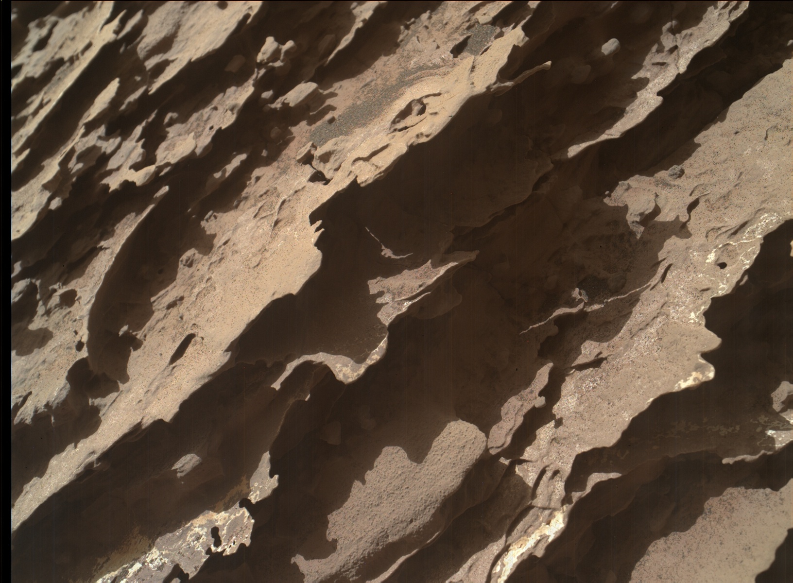 Nasa's Mars rover Curiosity acquired this image using its Mars Hand Lens Imager (MAHLI) on Sol 2049