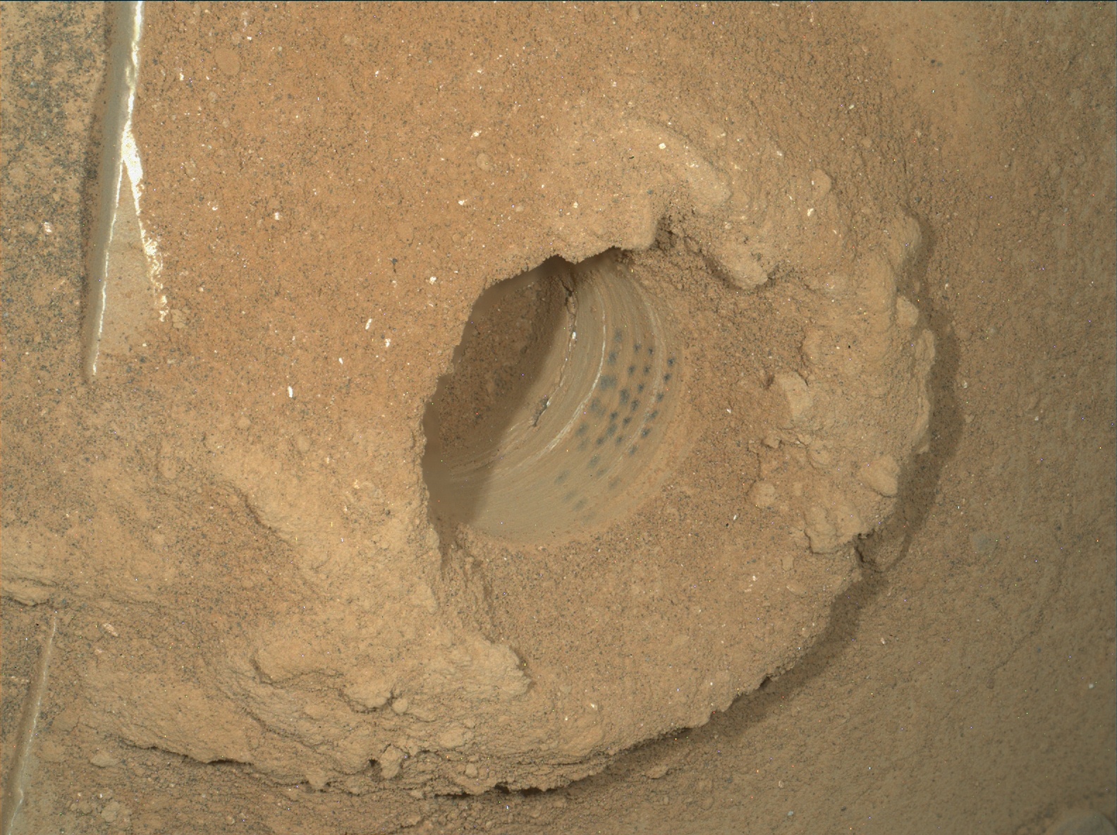 Nasa's Mars rover Curiosity acquired this image using its Mars Hand Lens Imager (MAHLI) on Sol 2087