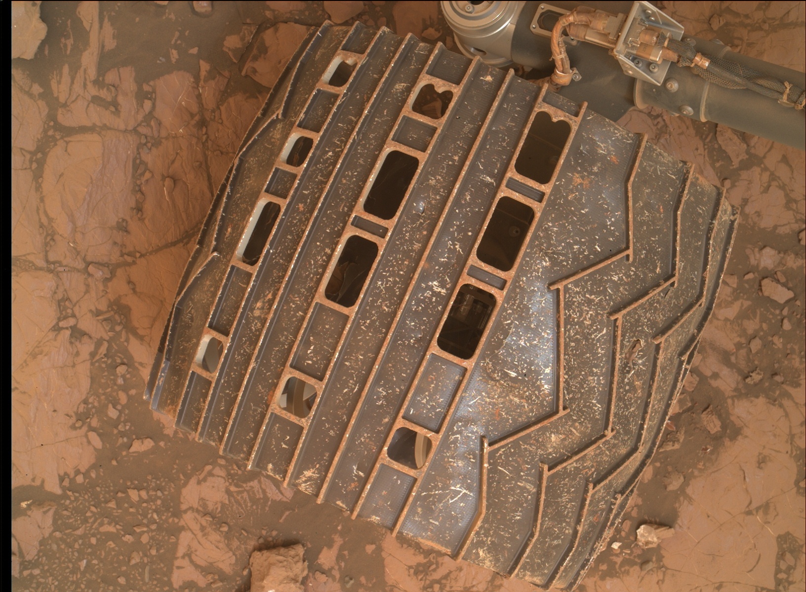 Nasa's Mars rover Curiosity acquired this image using its Mars Hand Lens Imager (MAHLI) on Sol 2115