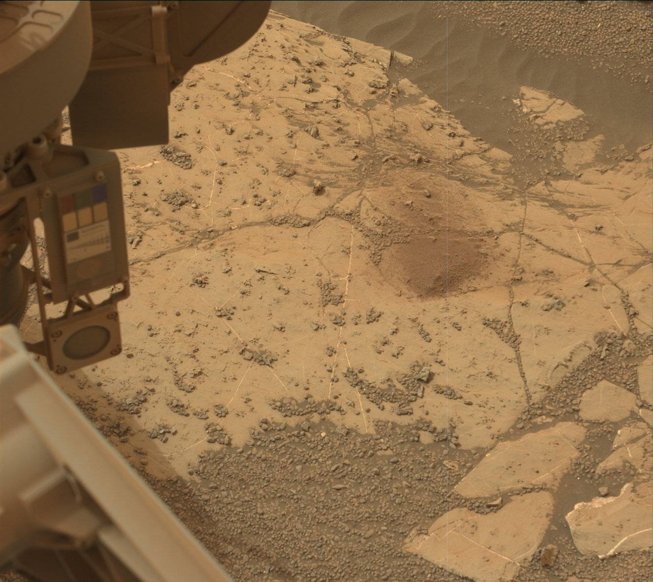 Nasa's Mars rover Curiosity acquired this image using its Mast Camera (Mastcam) on Sol 2154