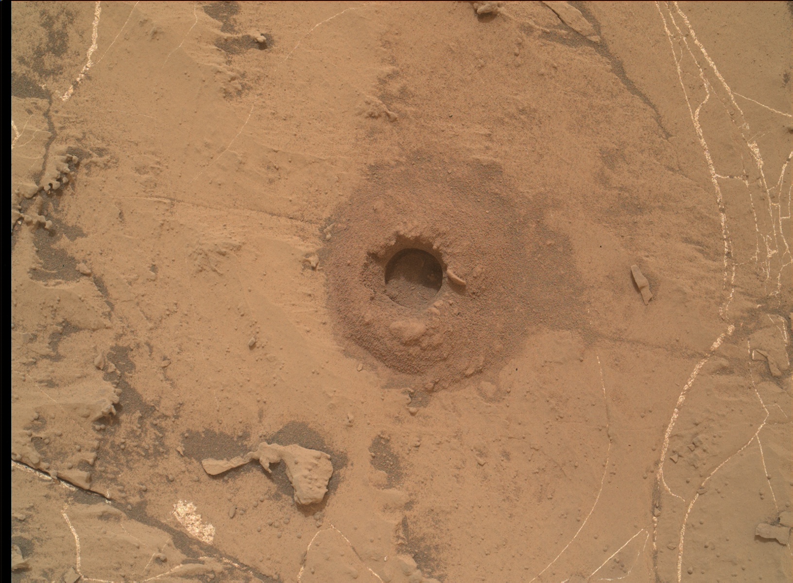 Nasa's Mars rover Curiosity acquired this image using its Mars Hand Lens Imager (MAHLI) on Sol 2154