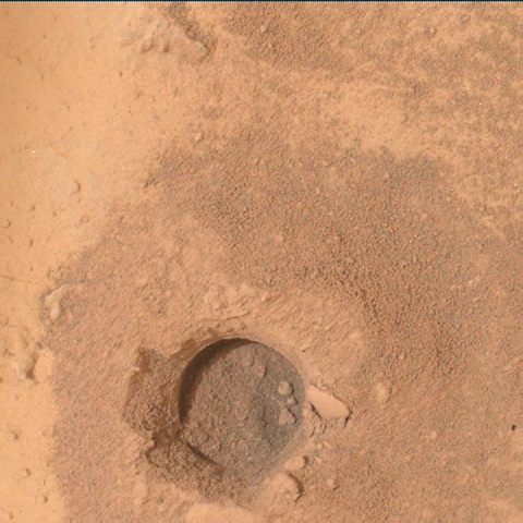 Nasa's Mars rover Curiosity acquired this image using its Mars Hand Lens Imager (MAHLI) on Sol 2156