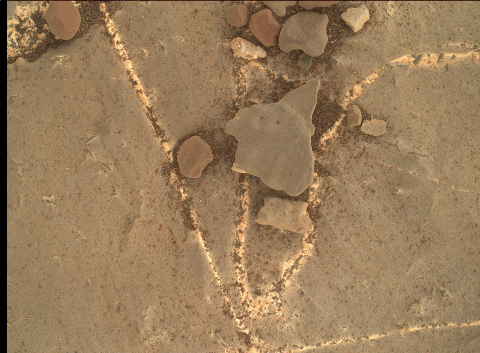 Nasa's Mars rover Curiosity acquired this image using its Mars Hand Lens Imager (MAHLI) on Sol 2218