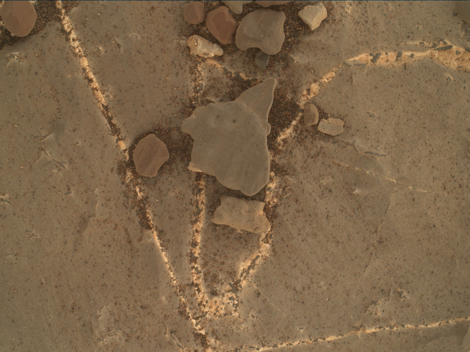 Nasa's Mars rover Curiosity acquired this image using its Mars Hand Lens Imager (MAHLI) on Sol 2218