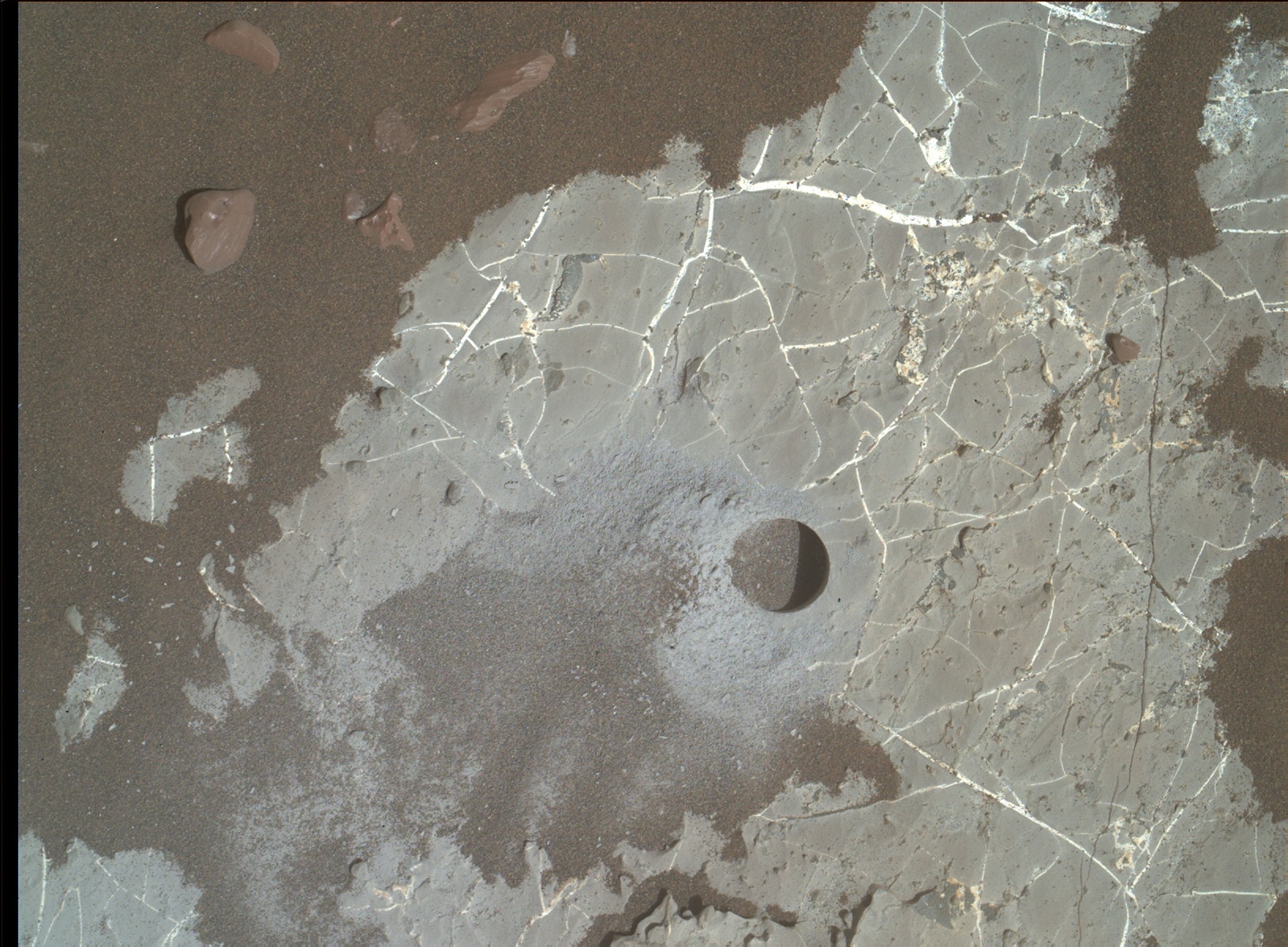 Nasa's Mars rover Curiosity acquired this image using its Mars Hand Lens Imager (MAHLI) on Sol 2248