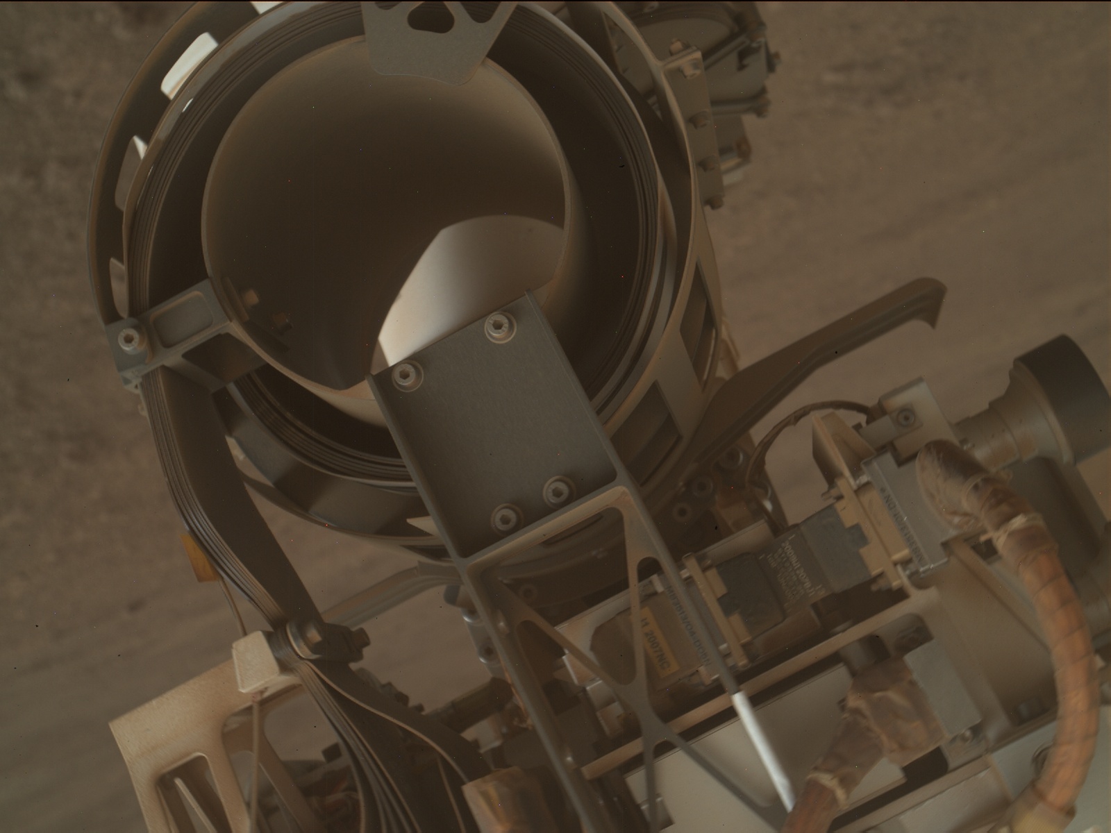 Nasa's Mars rover Curiosity acquired this image using its Mars Hand Lens Imager (MAHLI) on Sol 2250