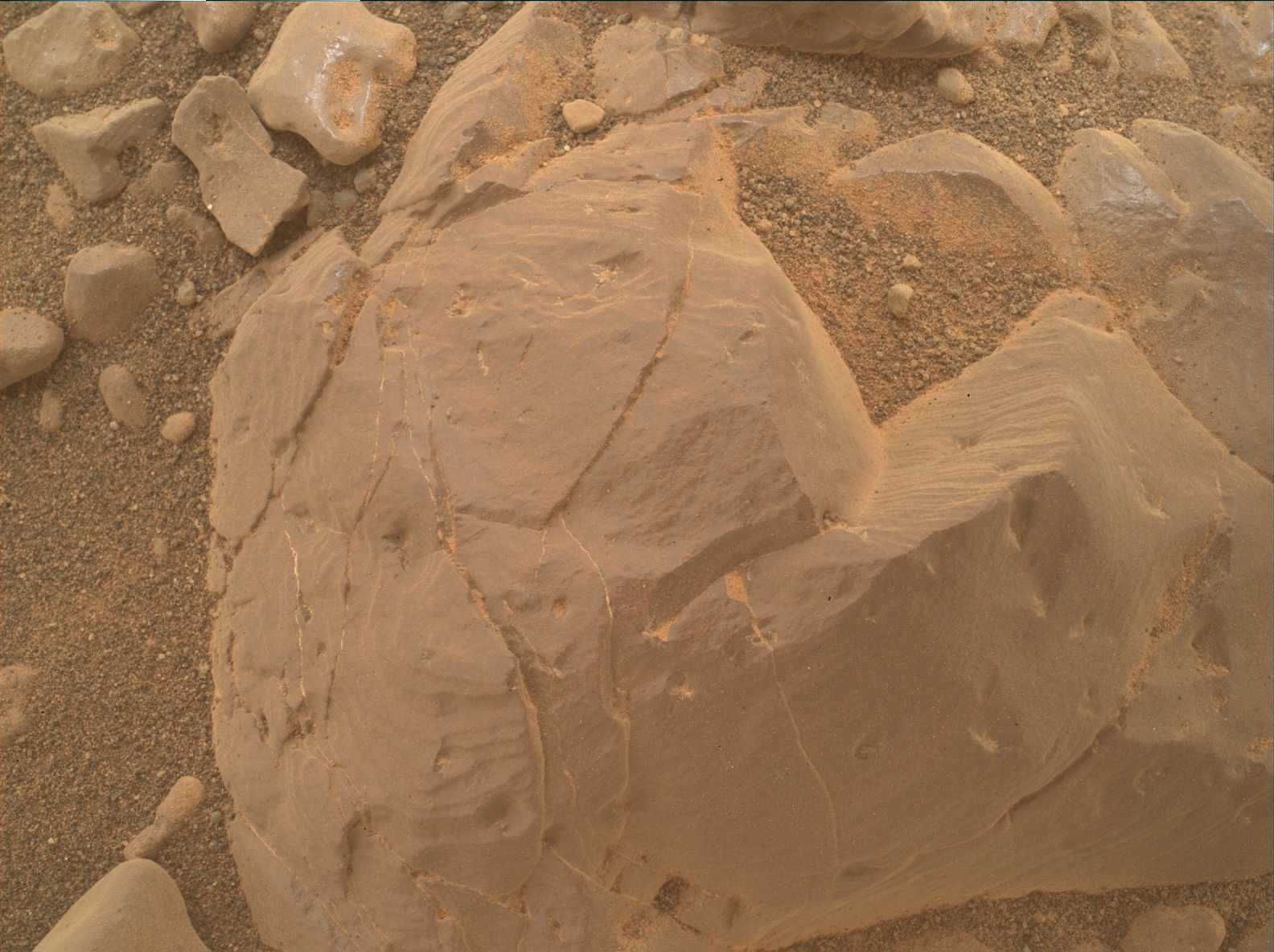Nasa's Mars rover Curiosity acquired this image using its Mars Hand Lens Imager (MAHLI) on Sol 2299