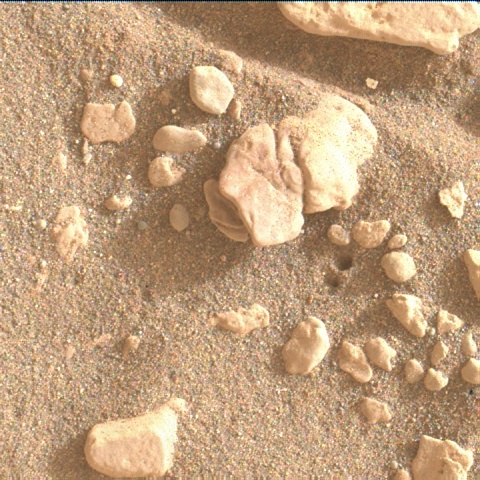 Nasa's Mars rover Curiosity acquired this image using its Mars Hand Lens Imager (MAHLI) on Sol 2349