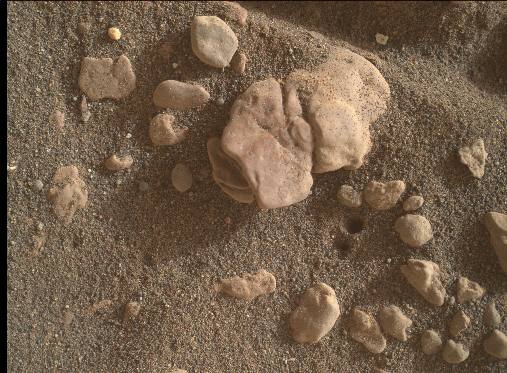 Nasa's Mars rover Curiosity acquired this image using its Mars Hand Lens Imager (MAHLI) on Sol 2349