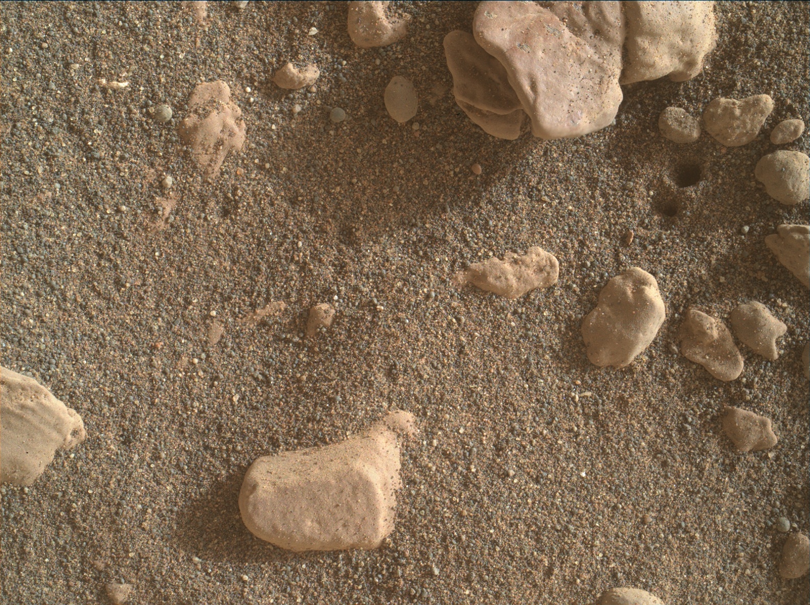 Nasa's Mars rover Curiosity acquired this image using its Mars Hand Lens Imager (MAHLI) on Sol 2350
