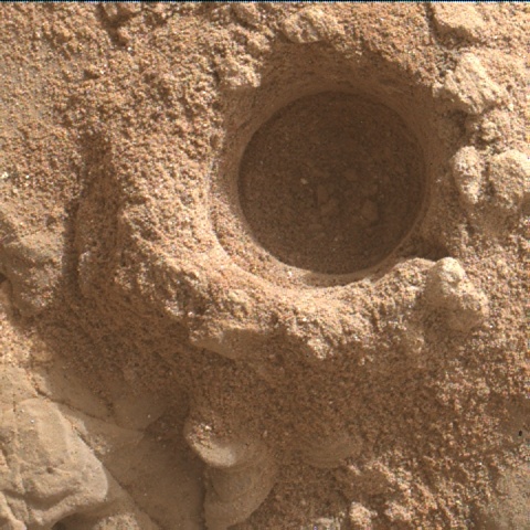 Nasa's Mars rover Curiosity acquired this image using its Mars Hand Lens Imager (MAHLI) on Sol 2402