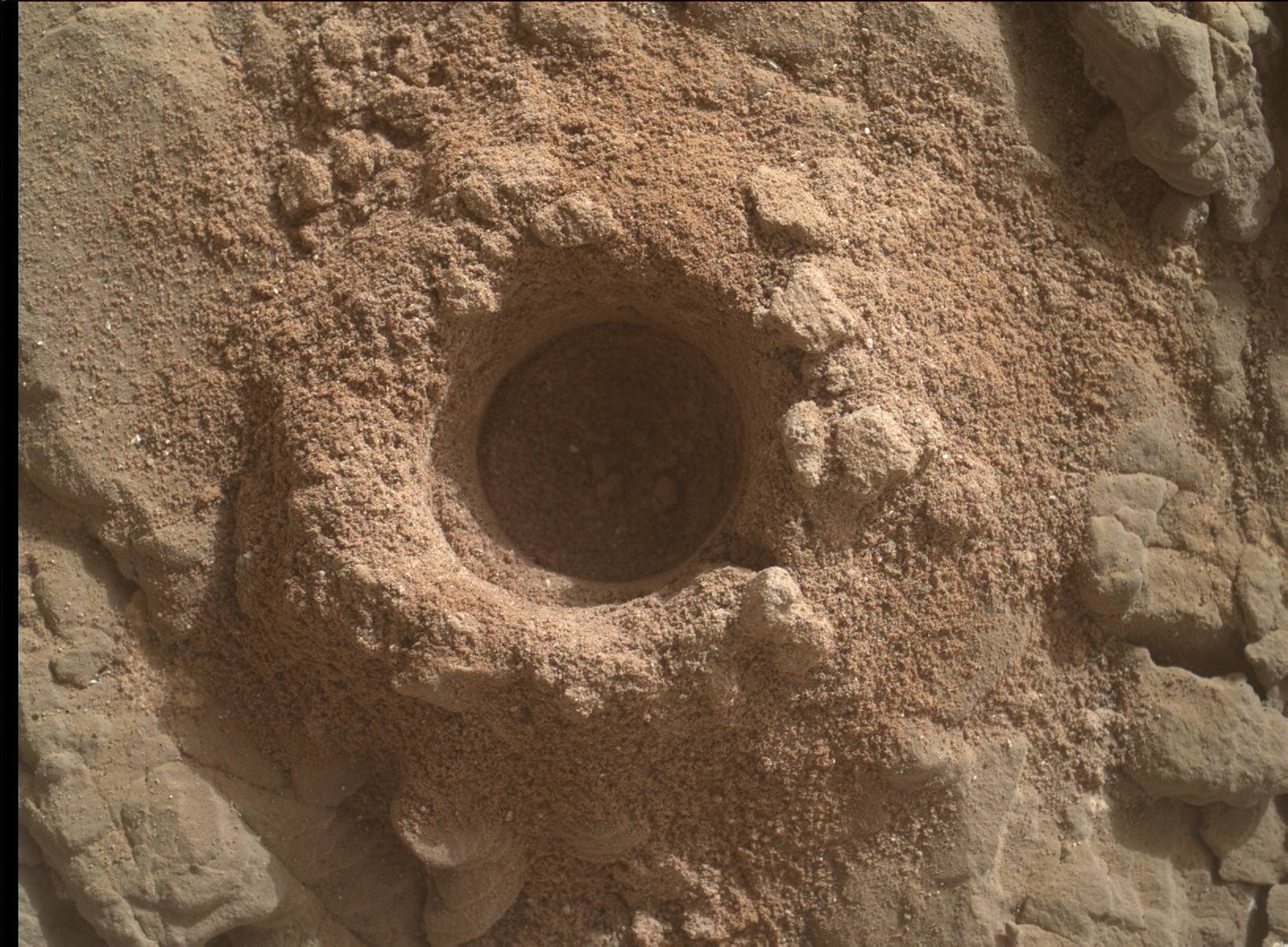 Nasa's Mars rover Curiosity acquired this image using its Mars Hand Lens Imager (MAHLI) on Sol 2404