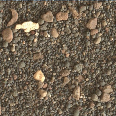 Nasa's Mars rover Curiosity acquired this image using its Mars Hand Lens Imager (MAHLI) on Sol 2410
