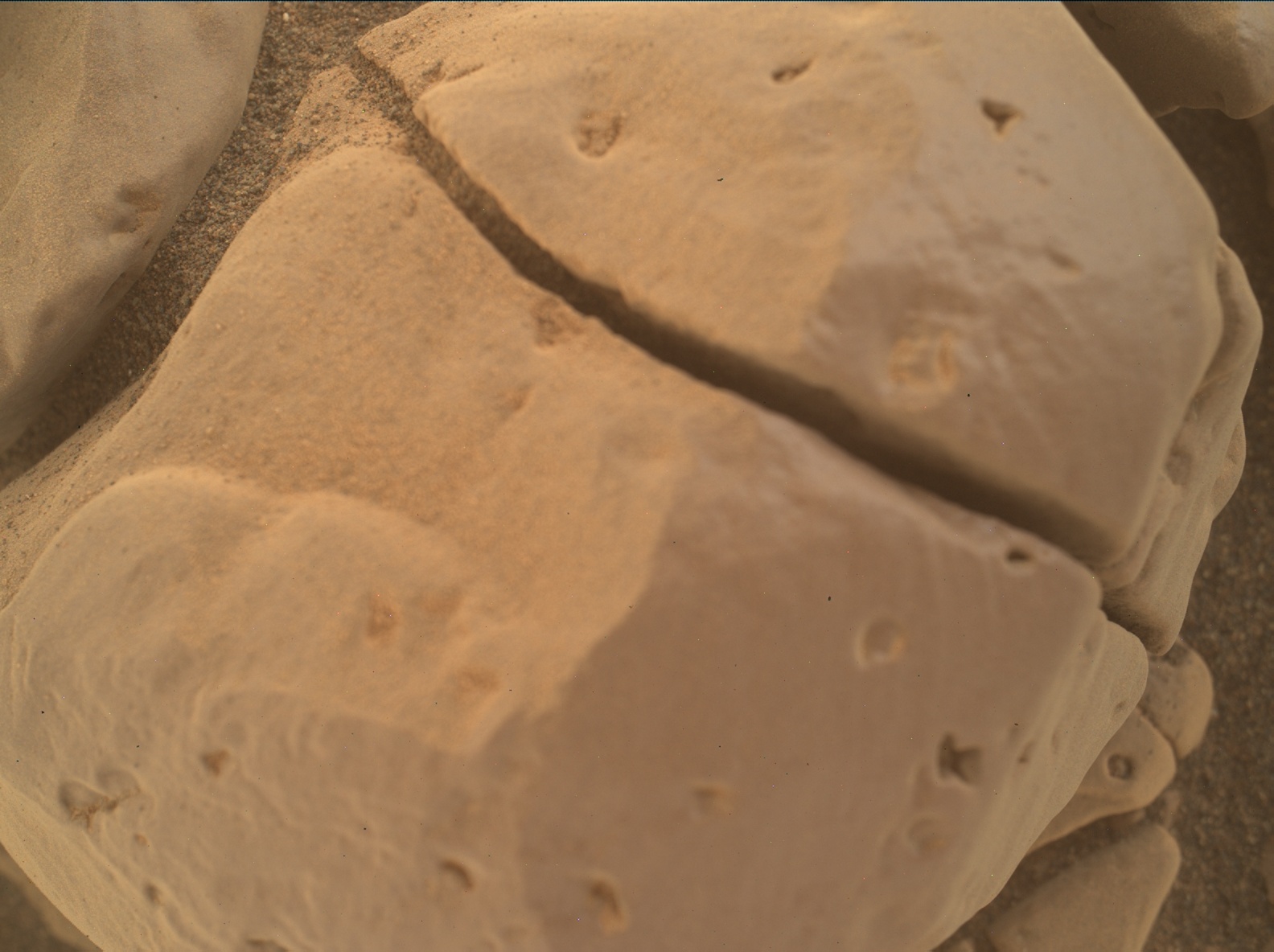Nasa's Mars rover Curiosity acquired this image using its Mars Hand Lens Imager (MAHLI) on Sol 2442