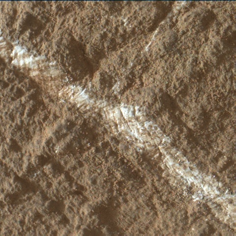 Nasa's Mars rover Curiosity acquired this image using its Mars Hand Lens Imager (MAHLI) on Sol 2443