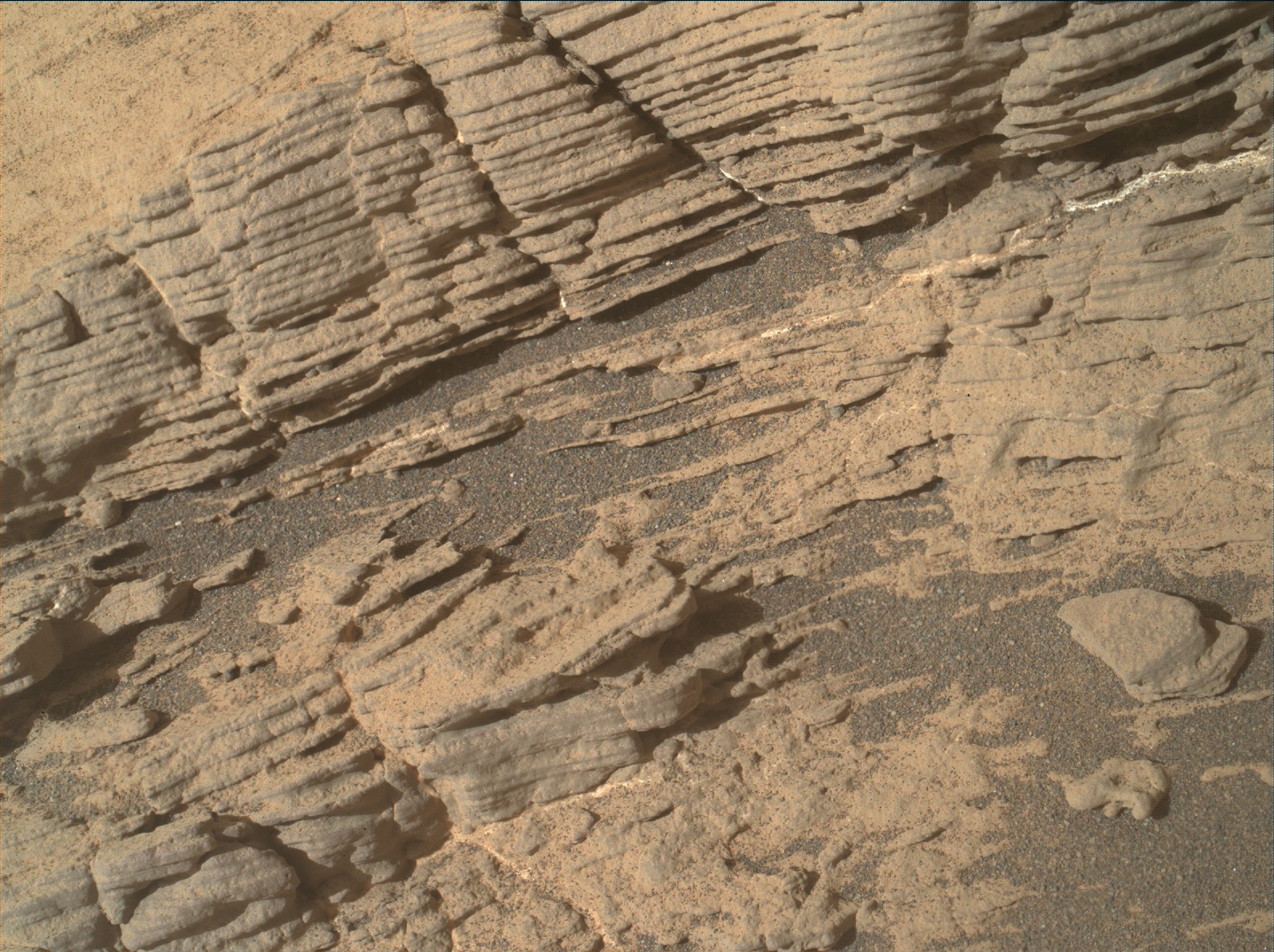 Nasa's Mars rover Curiosity acquired this image using its Mars Hand Lens Imager (MAHLI) on Sol 2448
