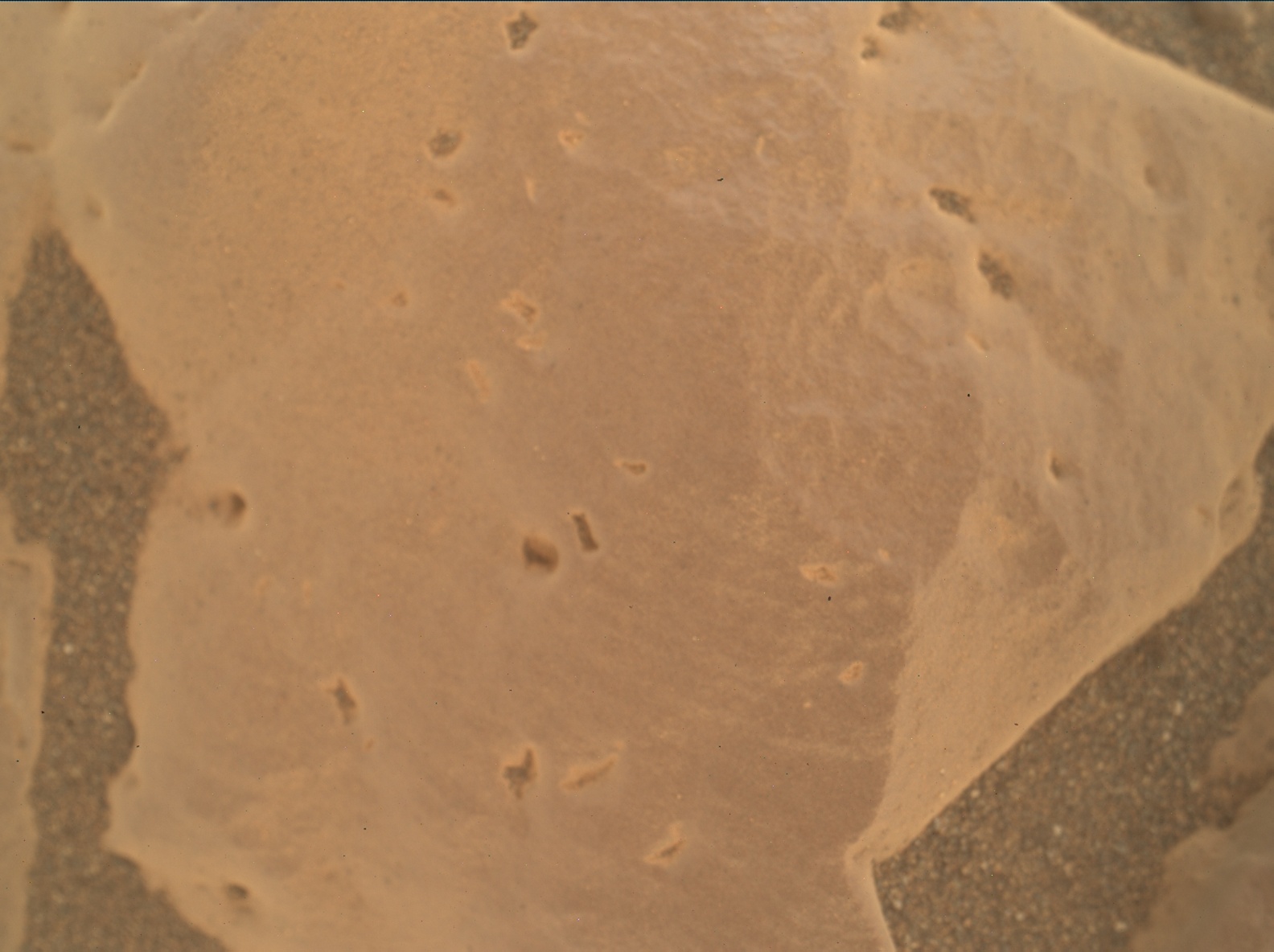 Nasa's Mars rover Curiosity acquired this image using its Mars Hand Lens Imager (MAHLI) on Sol 2449