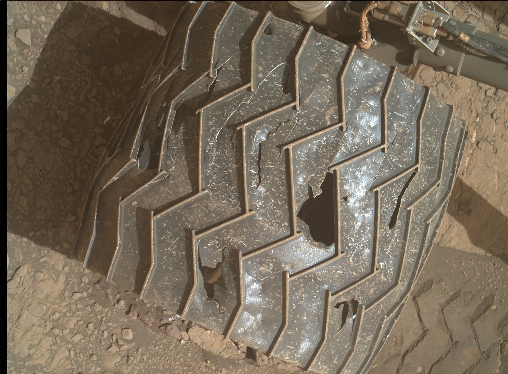 Nasa's Mars rover Curiosity acquired this image using its Mars Hand Lens Imager (MAHLI) on Sol 2459