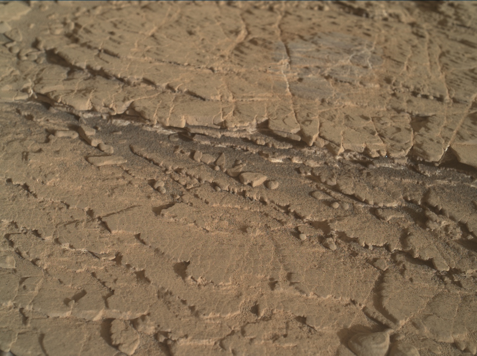 Nasa's Mars rover Curiosity acquired this image using its Mars Hand Lens Imager (MAHLI) on Sol 2483