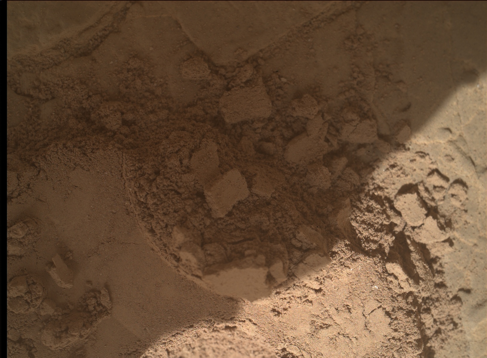 Nasa's Mars rover Curiosity acquired this image using its Mars Hand Lens Imager (MAHLI) on Sol 2525