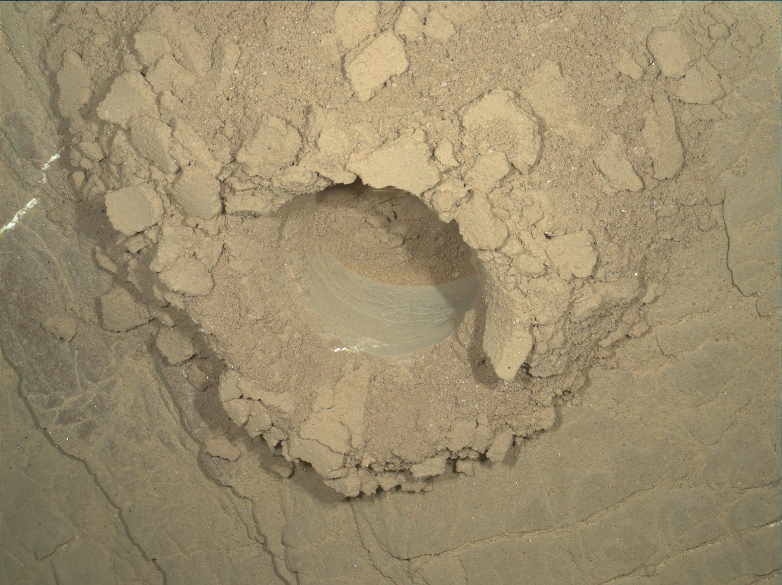 Nasa's Mars rover Curiosity acquired this image using its Mars Hand Lens Imager (MAHLI) on Sol 2529