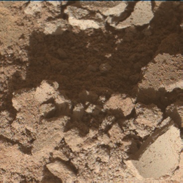 Nasa's Mars rover Curiosity acquired this image using its Mars Hand Lens Imager (MAHLI) on Sol 2550
