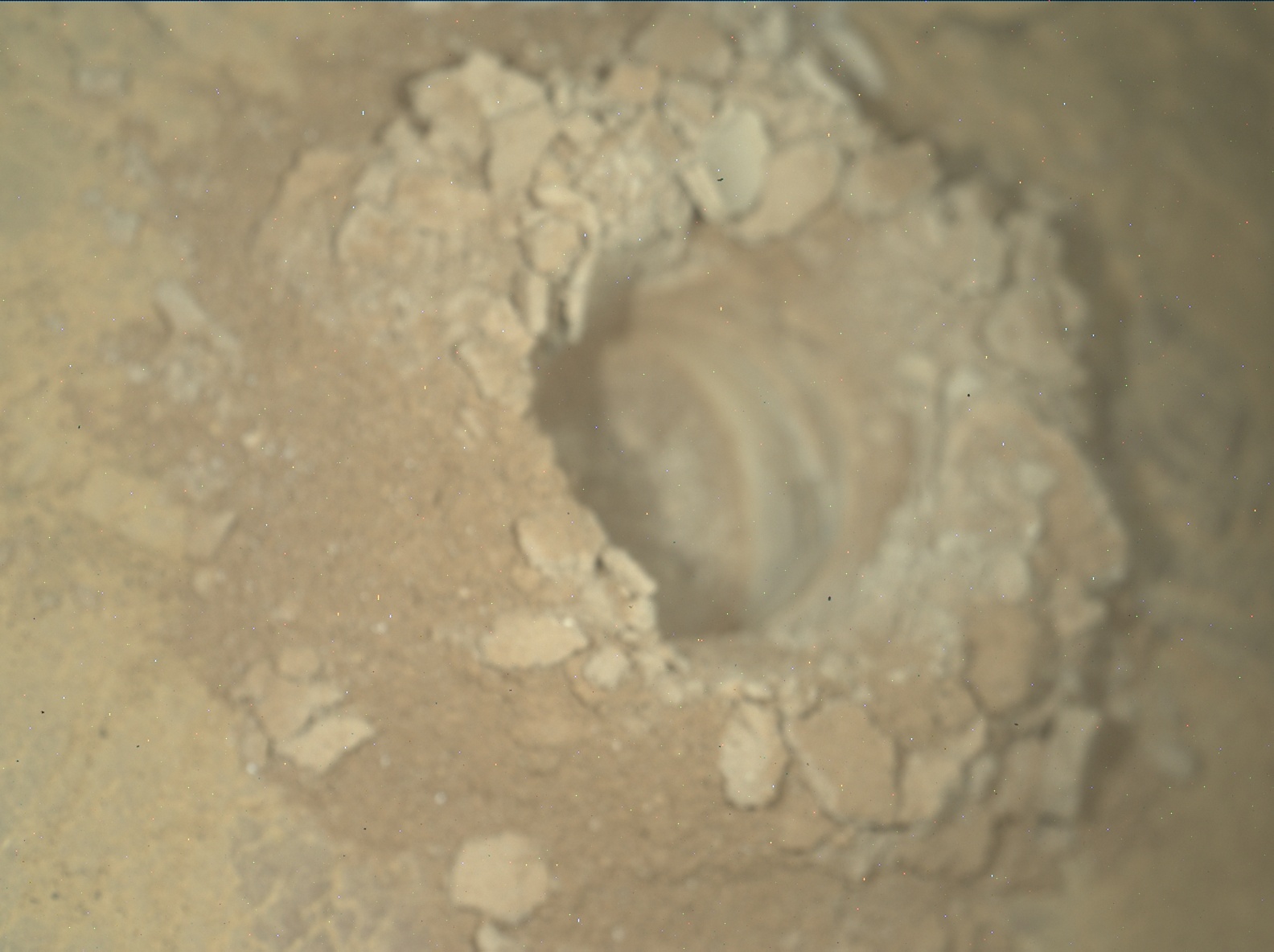 Nasa's Mars rover Curiosity acquired this image using its Mars Hand Lens Imager (MAHLI) on Sol 2551
