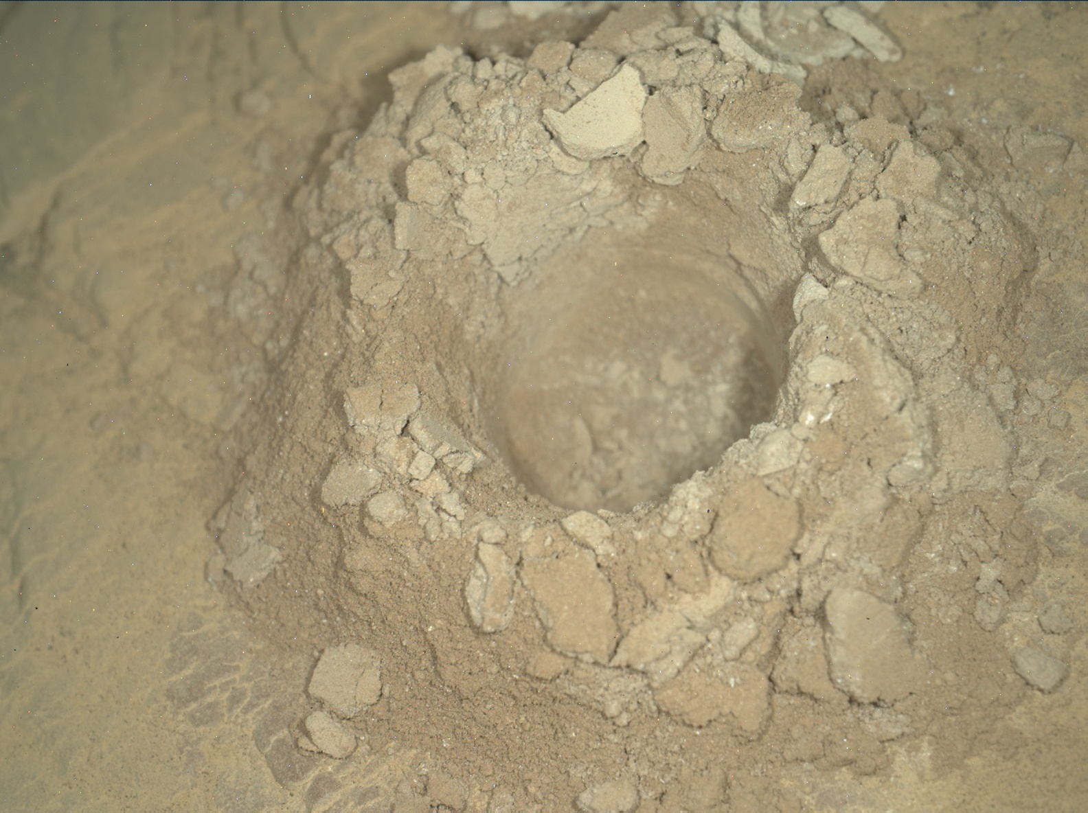 Nasa's Mars rover Curiosity acquired this image using its Mars Hand Lens Imager (MAHLI) on Sol 2551