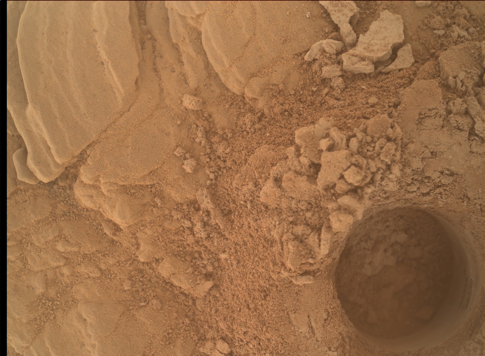 Nasa's Mars rover Curiosity acquired this image using its Mars Hand Lens Imager (MAHLI) on Sol 2554