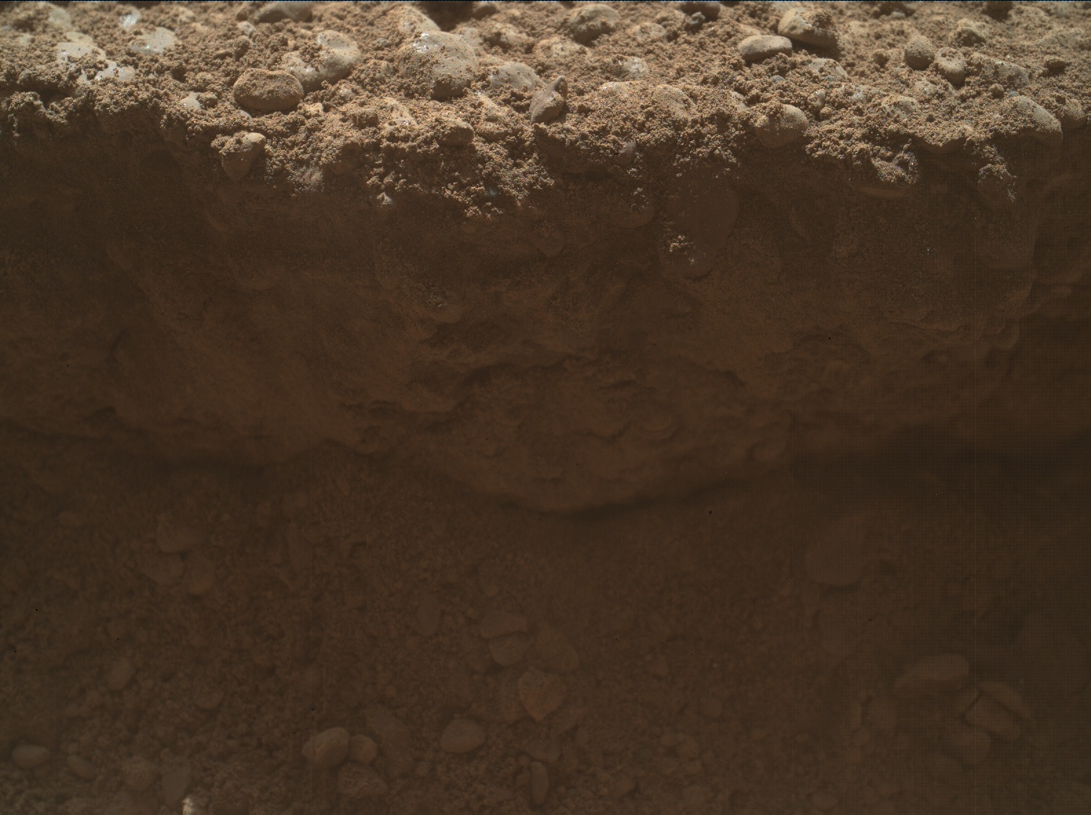 Nasa's Mars rover Curiosity acquired this image using its Mars Hand Lens Imager (MAHLI) on Sol 2557