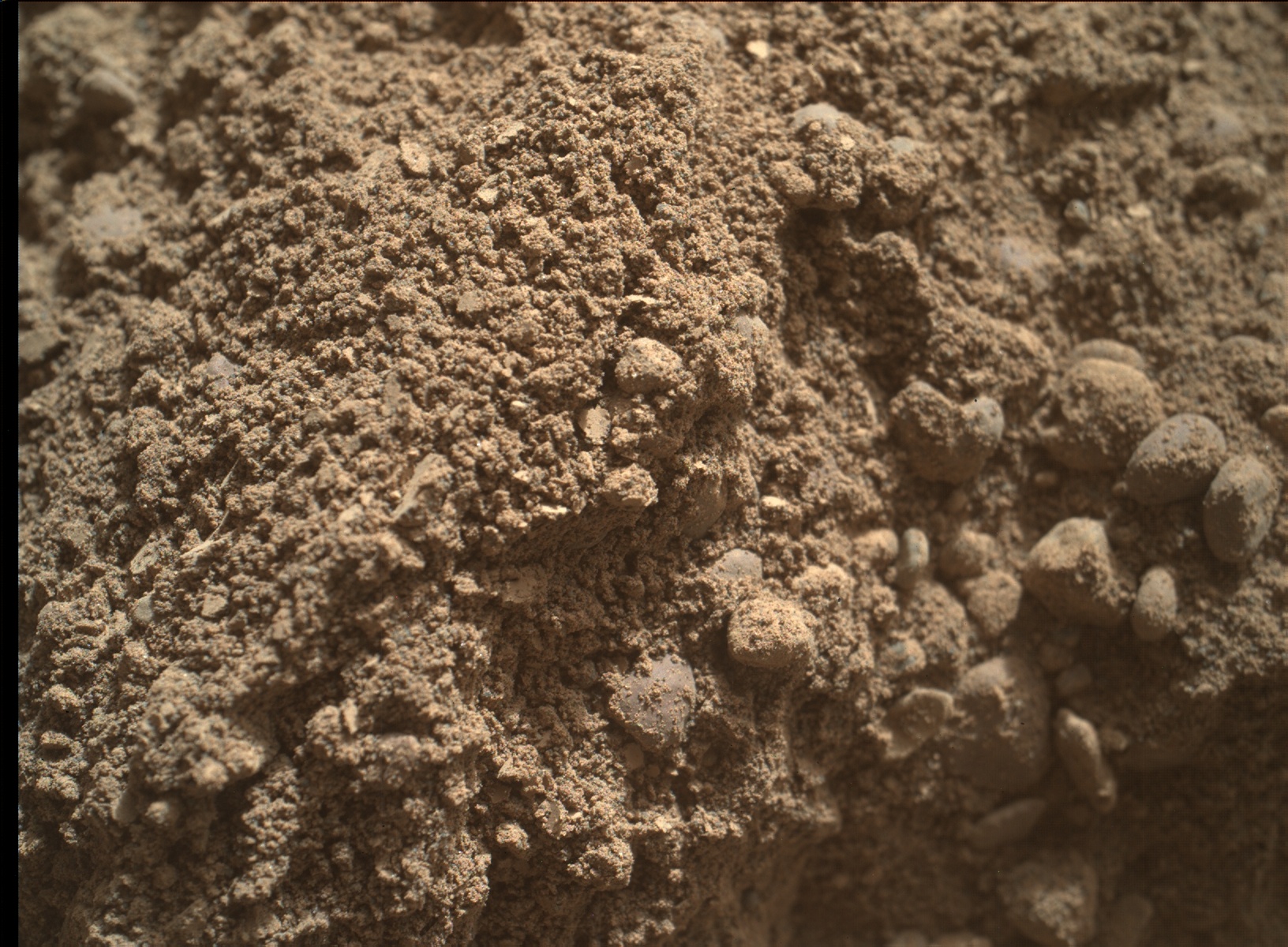Nasa's Mars rover Curiosity acquired this image using its Mars Hand Lens Imager (MAHLI) on Sol 2558