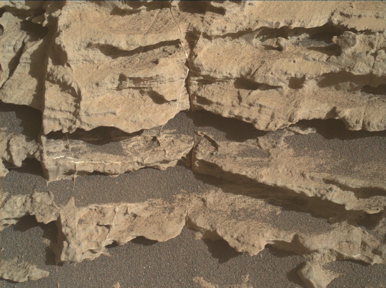 Nasa's Mars rover Curiosity acquired this image using its Mars Hand Lens Imager (MAHLI) on Sol 2575