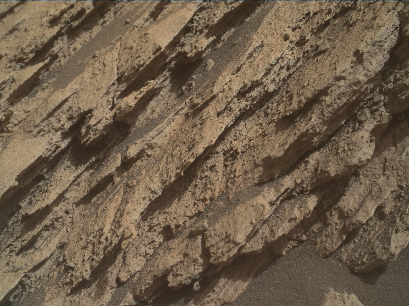 Nasa's Mars rover Curiosity acquired this image using its Mars Hand Lens Imager (MAHLI) on Sol 2585