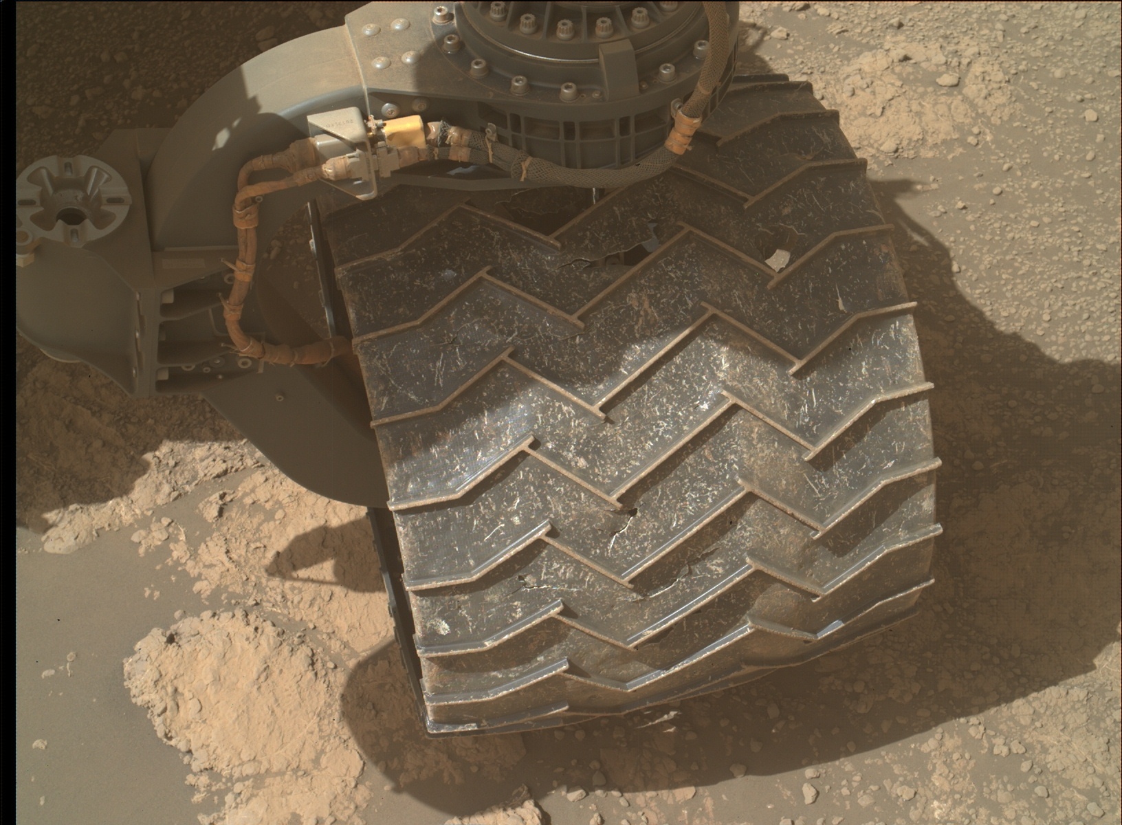 Nasa's Mars rover Curiosity acquired this image using its Mars Hand Lens Imager (MAHLI) on Sol 2592